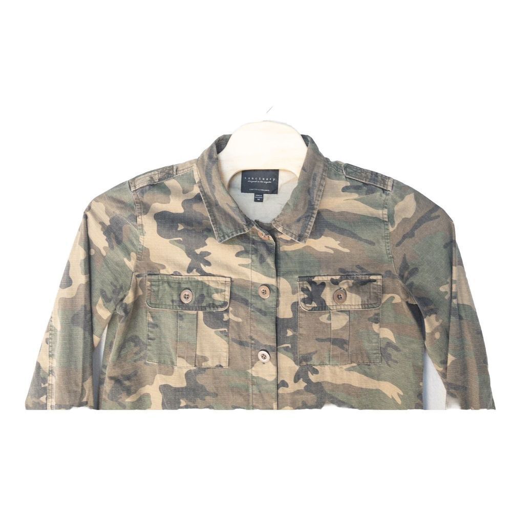 Sanctuary Designed In Los‎ Angeles Camo Jacket Size Medium